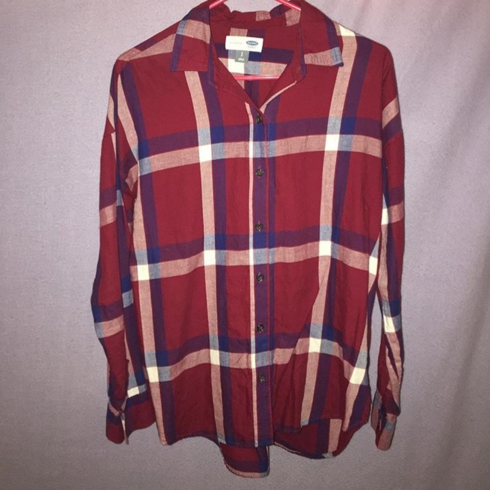 Boyfriend Style Plaid Button Down